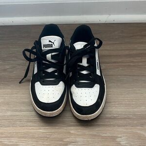 Puma Kids Classic Black and White Sneakers